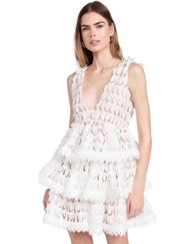 AKNVAS Harper Tiered Dress - White