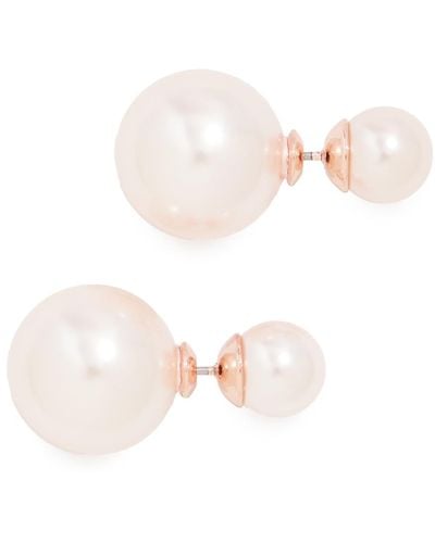 Shashi Double Earrings - Pink