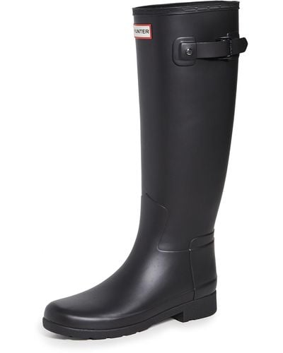 HUNTER Footwear Refined Tall Rain Boot - Black