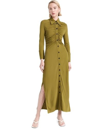 Proenza Schouler Clara Dress In Matte Crepe Jersey - Green