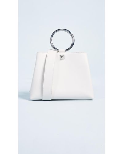 Salar Polly Ring Handle Bag - White