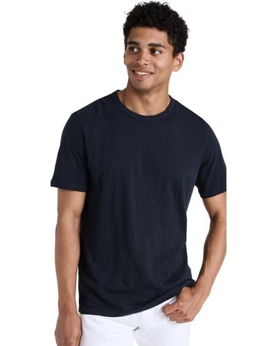 Theory Eential Coo Lub Cotton Tee Eclipe - Blue