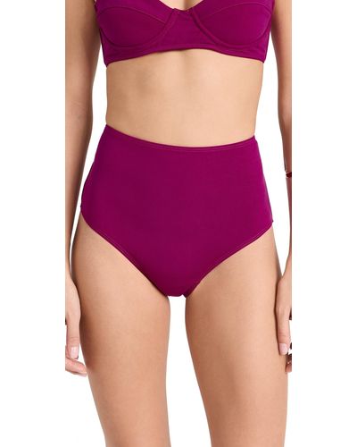 Mara Hoffman Ydia Bikini Bottom Evante X - Purple