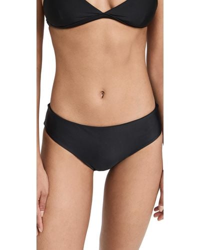 Mikoh Swimwear Ikoh Cruz Bay Fu Coverage Bikini Bottos - Black