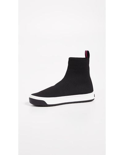 Marc Jacobs Solid Logo Dart Sock Sneaker - Black