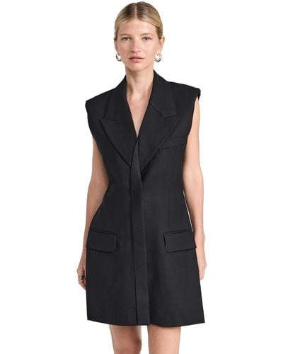 Victoria Beckham Sleeveless Tailored Dress - Black