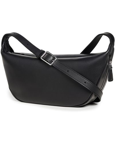 Madewell The Sling Crossbody Bag In Leather - Black