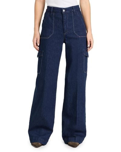 PAIGE Harper Jeans With Utility & Cargo Pockets - Blue