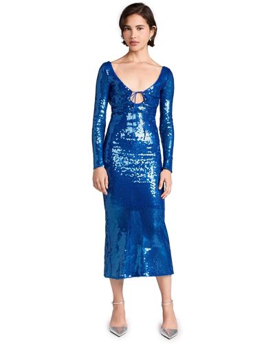 Bardot Verona Sequin Dress - Blue