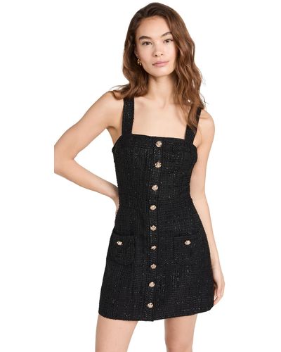 Amanda Uprichard Archie Mini Dress - Black