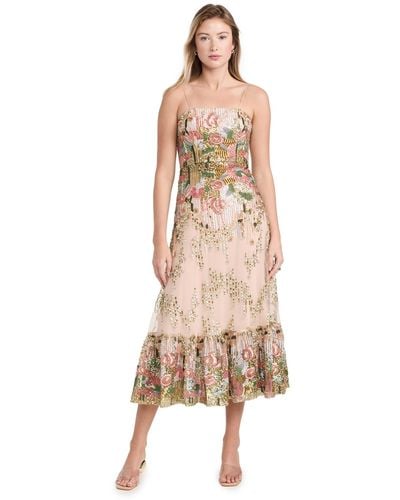 Alexis Aexis Isma Dress Embroidered Emerad X - Natural