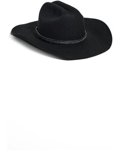 Lack of Color Ack Of Coor The Ridge Fet Hat Back - Black