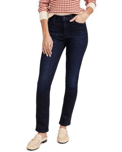 Mother The Mid Rise Dazzler Ankle Jeans - Blue