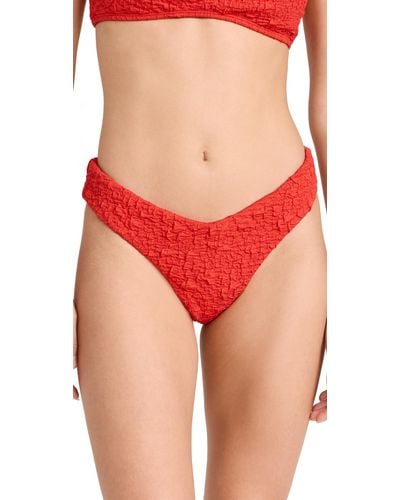 Mara Hoffman Ara Hoffan Cece Bikini Botto - Red