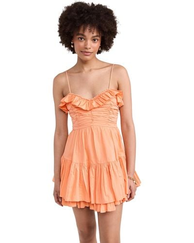 LoveShackFancy Linny Dress - Orange