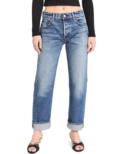 Moussy Foxwood Straight Jeans - Blue