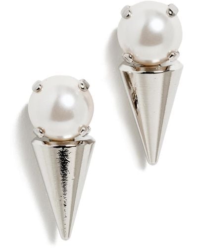 Justine Clenquet Harper Earrings - White
