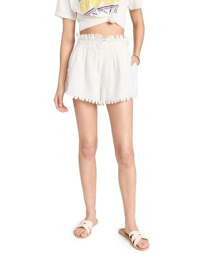 Sea Liat Embroidery Shorts - White