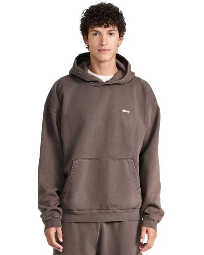 Obey Lowercase Pigment Hood - Brown