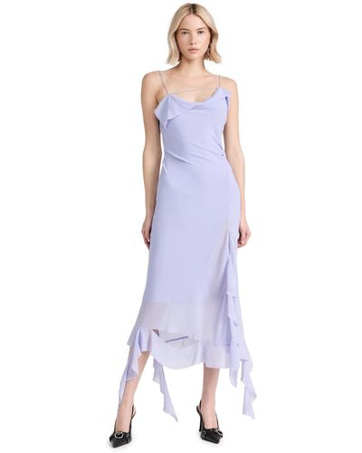 Acne Studios Shoulder Strap Dress - Purple