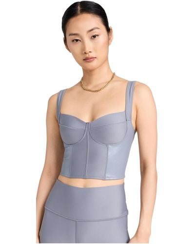 Alo Yoga Airlift Winter Warm Cropped Tank - Blue