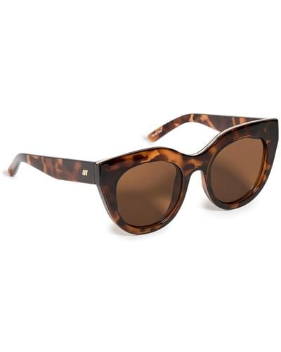 Le Specs Air Heart Sunglasses - Brown