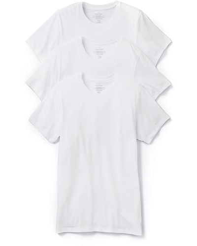 Calvin Klein Cavin Kein Underwear Cotton Stretch Si Fit 3-pack Crewneck T-shirt X - White