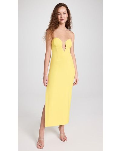 Bardot Eleni Midi Dress - Yellow