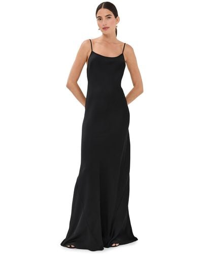 Victoria Beckham Cami Floor Length Dress - Black