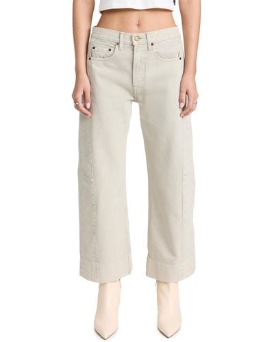 B Sides Relaxed Lasso Jeans - White