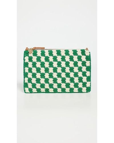Clare V. Flat Clutch With Tabs - Green