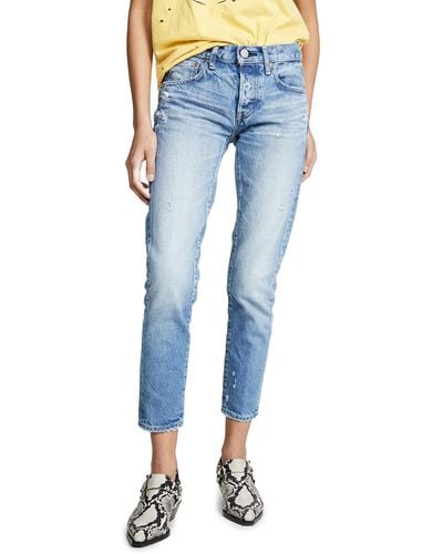 Moussy Magee Tapered Jeans - Blue
