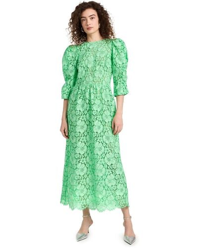 Stella Nova Lace Maxi Dress - Green
