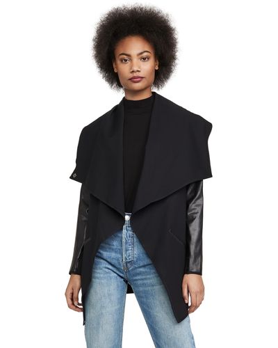 Spanx Faux Leather Convertible Jacket - Black