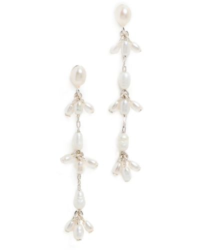 Madewell Floating Pearl Earrings - White