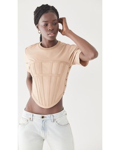 Dion Lee Jersey Corset Tee - Multicolor