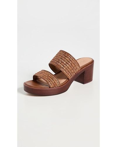 Madewell Odin Double Strap Platform Sandals 9 - Brown