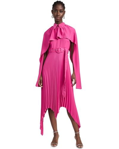 Thebe Magugu Thebe Agugu Scarf Pleated Dress - Pink
