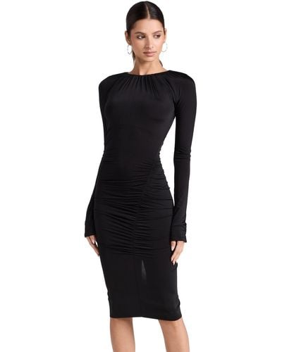 Victoria Beckham Wrap Dress - Black