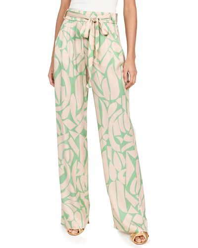 Alexis Cassell Pants Green Irage - Natural