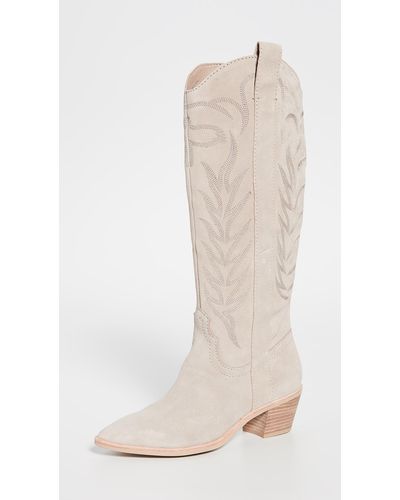 Dolce Vita Solei Western Boots - Natural