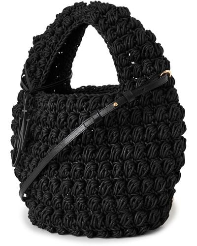 JW Anderson Popcorn Basket Bag - Black