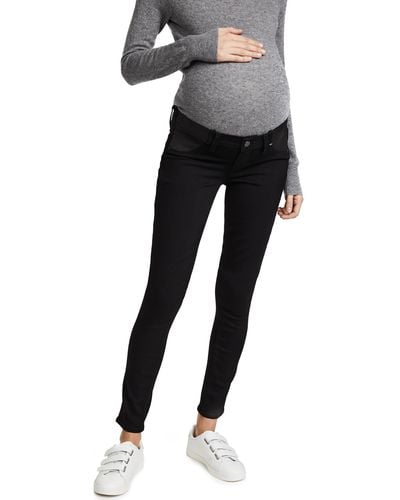 PAIGE Transcend Verdugo Ultra Skinny Maternity Jeans - Black