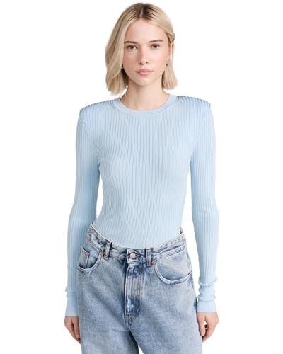 Veronica Beard Acara Pullover Sweater - Blue