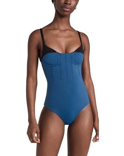Sir. The Label Robbie Balconette One Piece - Blue