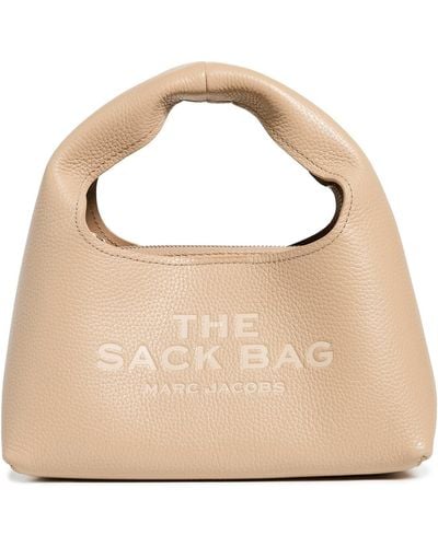Marc Jacobs The Leather Mini Sack Bag - Natural