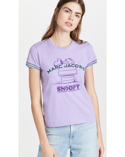 Marc Jacobs Peanuts Edition 'rest Of My Life' T-shirt - Purple