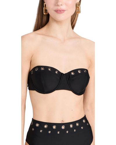 L'Agence Alexandria Bikini Top - Black