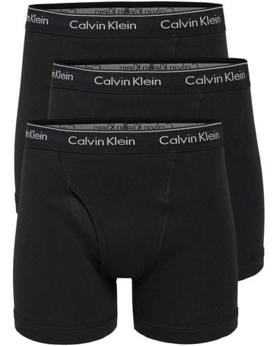 Calvin Klein Cavin Kein Underwear Cotton Caic 3 Pack Boxer Brief Back X - Black