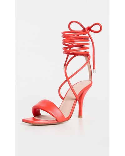 IRO Paddy Lace Up Sandals - Red